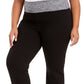 ID Ideology Women's Flex Stretch Active Yoga Pants Gray Size 1X