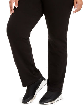 ID Ideology Women's Flex Stretch Active Yoga Pants Gray Size 1X