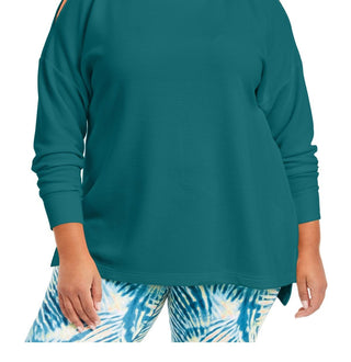 Ideology Women's Fitness Running Shirts & Tops Blue Size 3X