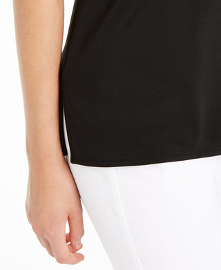 Alfani Women's High Neck Sleeveless Top Black Size X-Small
