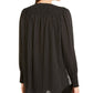 Alfani Women's Mixed Dot Button Up Top Black Size Medium