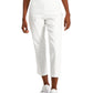 Charter Club Women's Chelsea Stretch Twill Cropped Pants White Size 10 Petite