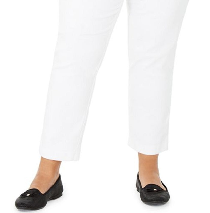 Charter Club Women's Plus Pull on Skinny Pants White Size 20W