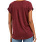 Style & Co Women's Red Tree Graphic Top Size Petite