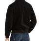 Sun + Stone Men's Hazel Bomber Jacket Cold Weather Black Size Medium