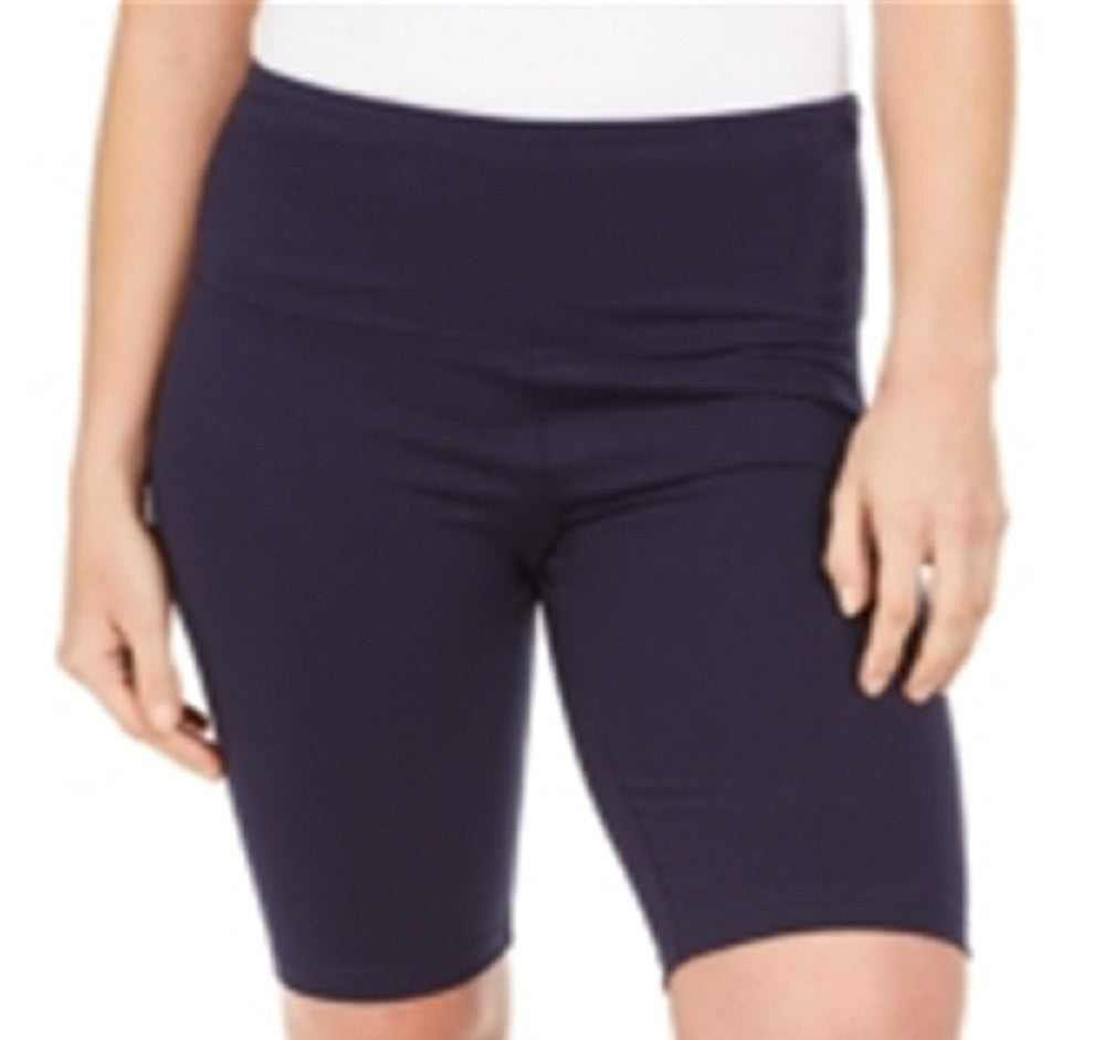 Style & Co Women's Yoga Bike Shorts Blue Size Small