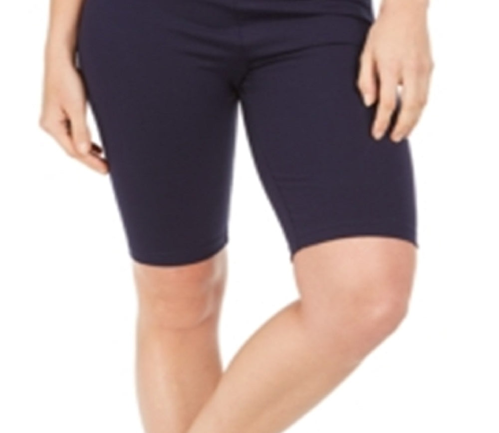 Style & Co Women's Yoga Bike Shorts Blue Size Small