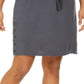 Style & Co Women's Drawstring Tencel Skort Gray Size X-Small