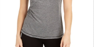 Ideology Women's Fitness Yoga Tank Top Noir Size Large