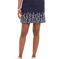 Karen Scott Women's Garden Embroidered Skort Black Size 8