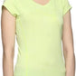 ID Ideology Women's Essentials Rapidry Heathered Performance T-Shirt Yellow Size Medium