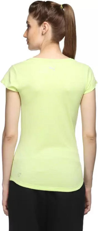 ID Ideology Women's Essentials Rapidry Heathered Performance T-Shirt Yellow Size Medium