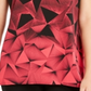 Alfani Women's Geo Print V Neck 2 Tone Tunic Blouse Black Size X-Large