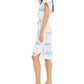 INC International Concepts Women's Tie Dye Scoop Neck Dress Blue Size XX-Large