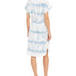 INC International Concepts Women's Tie Dye Scoop Neck Dress Blue Size XX-Large