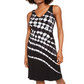 INC International Concepts Women's Tie Dye Sleeveless Dress Black Size Medium