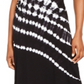 INC International Concepts Women's Tie Dye Sleeveless Dress Black Size Medium
