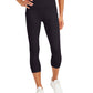 ID Ideology Women's High Rise Side Pocket Cropped Leggings Black Size X-Small