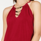 INC International Concepts Women's Embellished Top Red Size Medium
