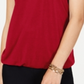 INC International Concepts Women's Embellished Top Red Size Medium