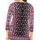 JM Collection Women's Printed Hardware Tunic Red Size Small