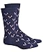BAR III Women's Navy Pink Arch Support Crew Socks