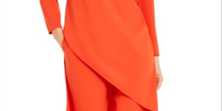 Alfani Women's Asymmetrical Tunic Red Size Medium