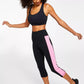 ID Ideology Women's Essentials Colorblocked Cropped Leggings Pink Size X-Large