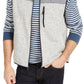 Club Room Men's Colorblock Fleece Sweater Vest Gray Size XX-Large