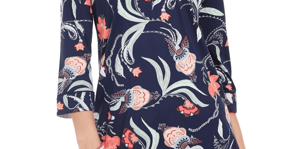 Charter Club Women's Paisley Tunic Top Size 2XL