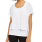 ID Ideology Women's Fitness Workout T-Shirt White Size XX-Large