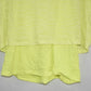 ID Ideology Women's Printed Burnout Layered T-Shirt Yellow Size S