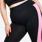 ID Ideology Women's Plus Colorblocked Capri Leggings Pink Size 3X
