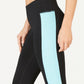 ID Ideology Women's Essentials Colorblocked Cropped Leggings Black Size X-Small