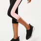 ID Ideology Women's Essentials Colorblocked Cropped Leggings Black Size Large