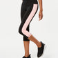 ID Ideology Women's Essentials Colorblocked Cropped Leggings Black Size X-Large
