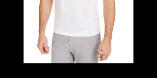 Alfani Men's Twill Striped Polo Shirt White Size XX-Large