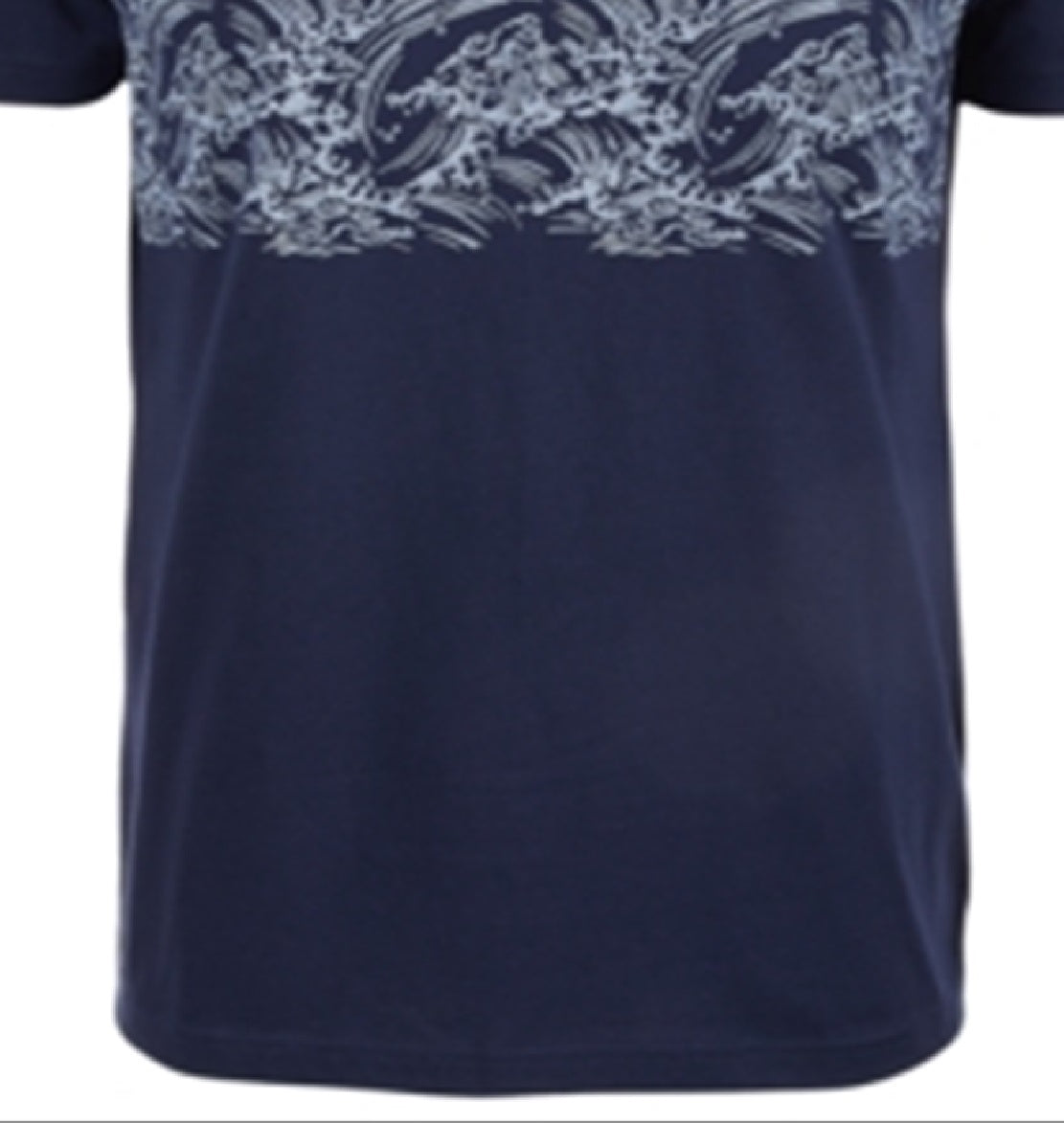 Sun + Stone Men's Wave Stripe Pattern T-Shirt Blue Size X-Large