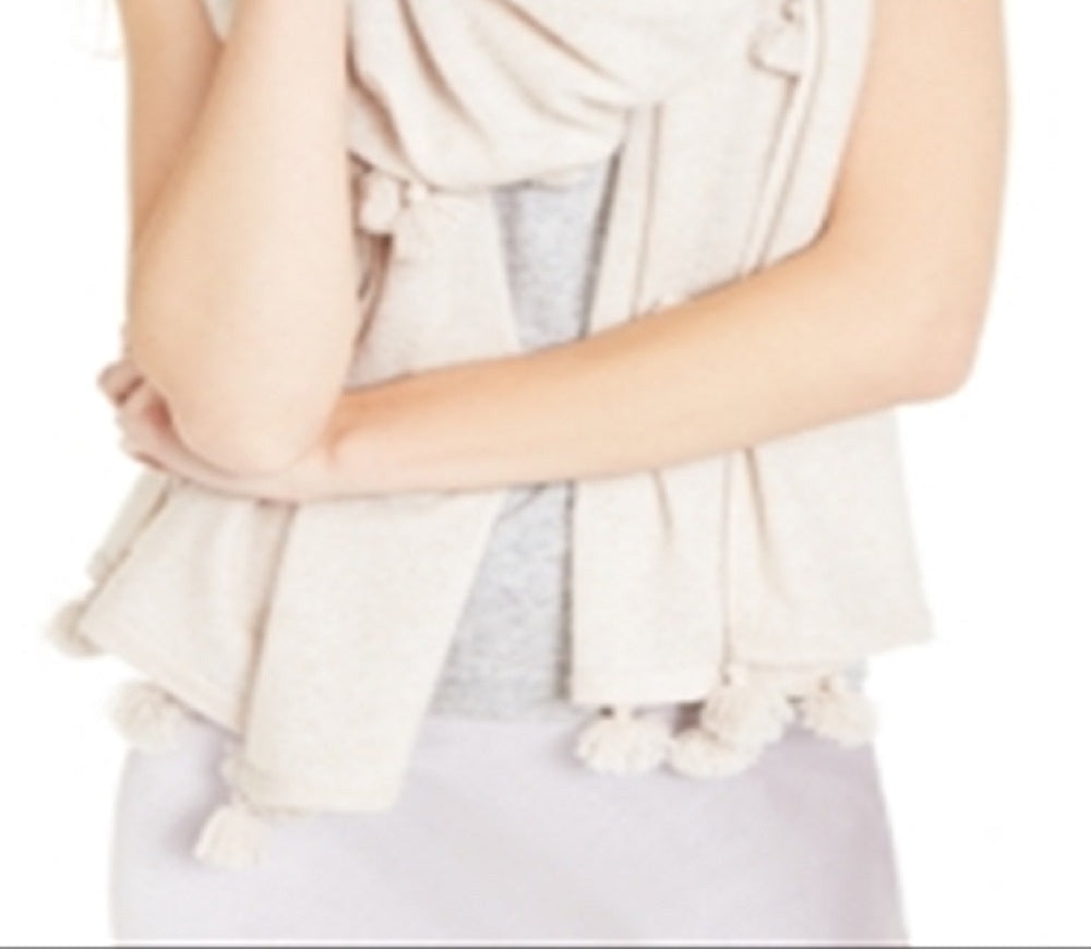 Charter Club Women's Cashmere Tasseled Scarf Brown Size Regular