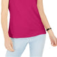 Karen Scott Women's Keyhole Hardware Tank Pink Size Large