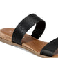 Sun + Stone Women's Easten Slide Sandals Black Size 6.5 M