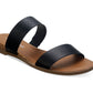 Sun + Stone Women's Easten Slide Sandals  Shoes Black Size 8.5 M
