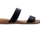 Sun + Stone Women's Easten Slide Sandals  Shoes Black Size 8.5 M