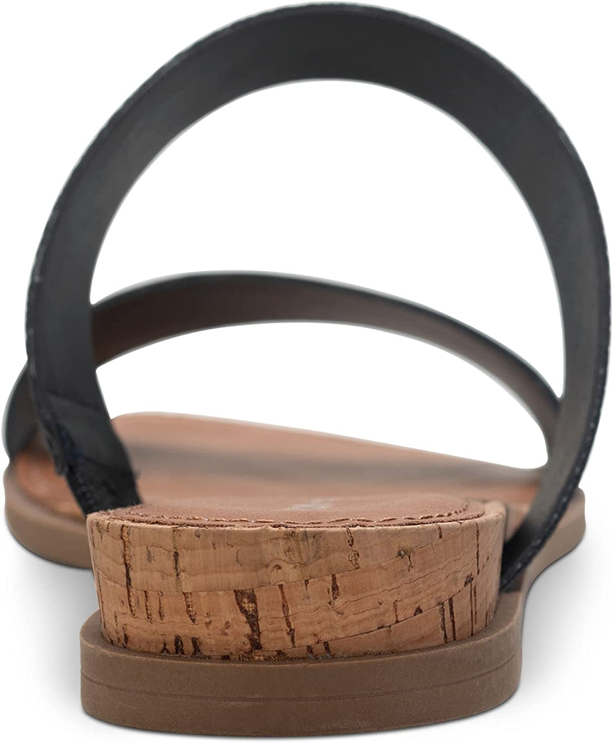 Sun + Stone Women's Easten Slide Sandals Black Size 9 M