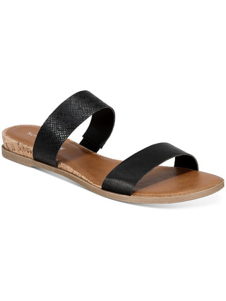 Sun + Stone Women's Easten Slide Sandals Black Size 9.5M