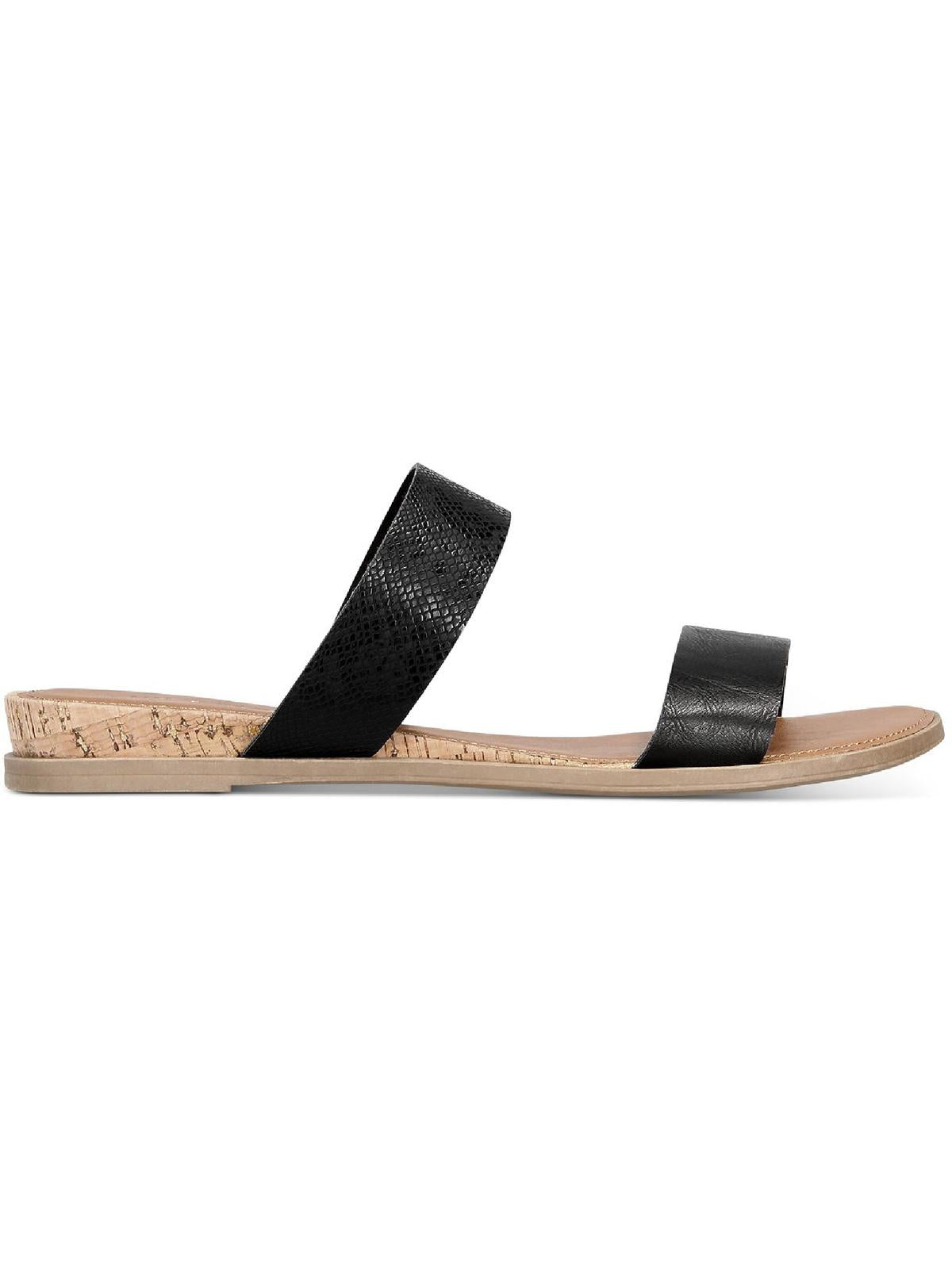 Sun + Stone Women's Easten Slide Sandals Black Size 9.5M