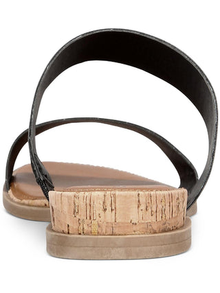 Sun + Stone Women's Easten Slide Sandals Black Size 9.5M