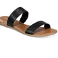 Sun + Stone Women's Easten Slide Sandals Black Size 11 M