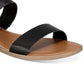 Sun + Stone Women's Easten Slide Sandals Black Size 11 M
