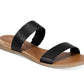 Sun + Stone Women's Easten Slide Sandals Shoes Black Size 12 M